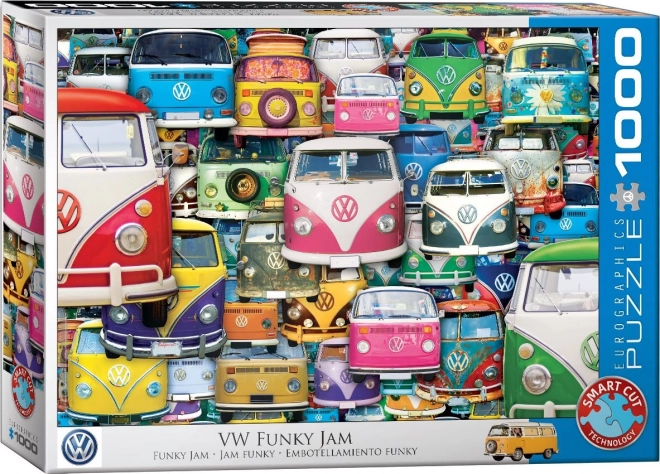 EUROGRAPHICS Puzzle Volkswagen Bus : Funky Jam 1000 pièces