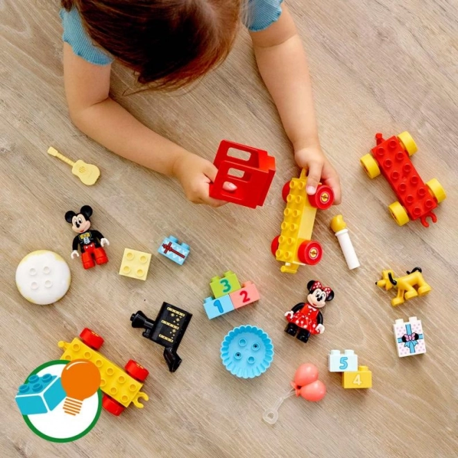 LEGO 10941 DUPLO Train d’anniversaire de Mickey et Minnie