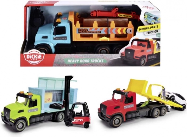 camion urbain lourd VOLVO 22 cm – assortiment de 3 modèles