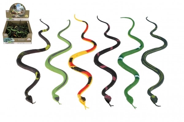 Serpent en plastique 23 cm mix de types