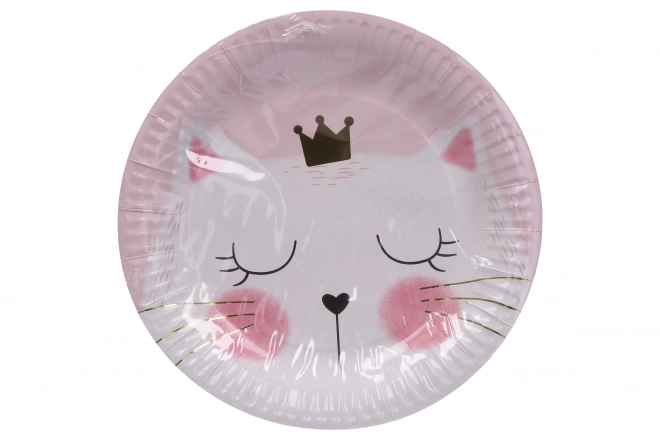 Assiettes de fête CHAT 23 cm, 6 pcs