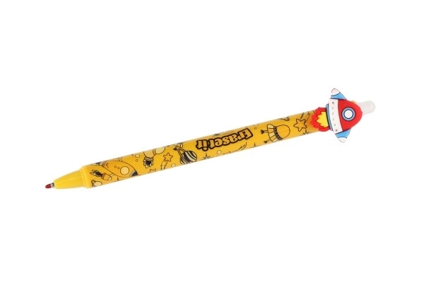 Stylo/bille effaçable véhicule 0,5 plastique bleu 6 couleurs