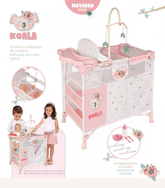 Lit pliant pour poupées Koala