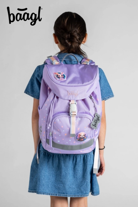 BAAGL 3 SET Airy Peluches: sac à dos, trousse, sac