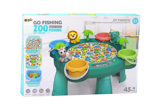 Table de jeu de pêche verte