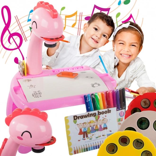 Table à dessin pour enfants avec projecteur