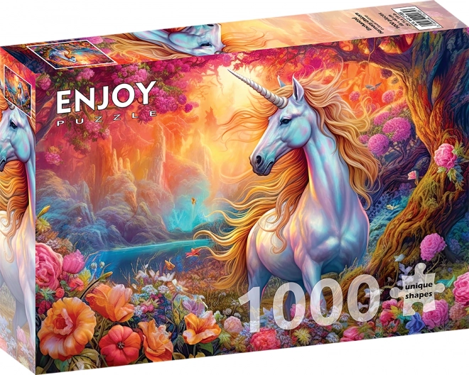 Profitez du puzzle licorne magique 1000 pièces