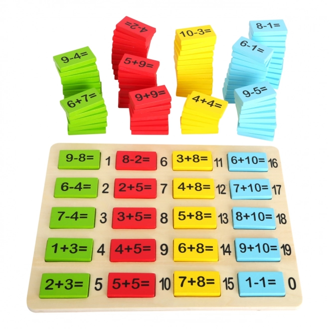 Petite Table Mathématique en Bois Colorée Small Foot
