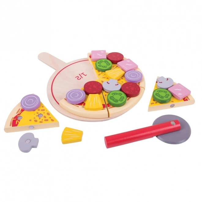 Bigjigs Toys Pizza en bois à découper