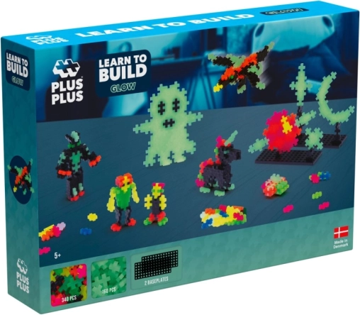 Plus-Plus apprends à construire lumineux dans l’obscurité – kit de construction 500 pièces