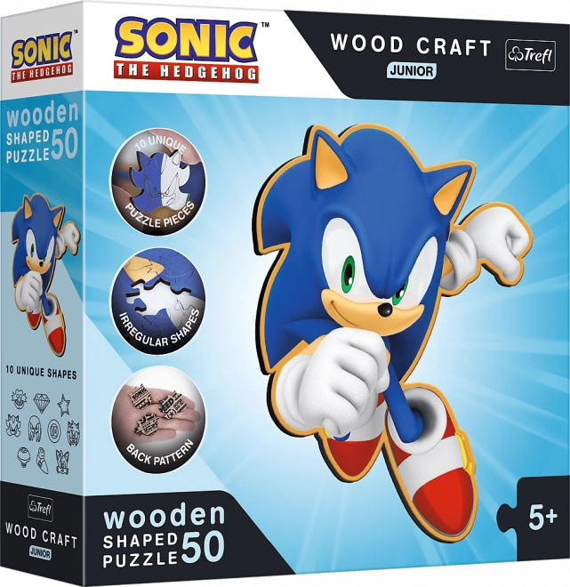 Puzzle en bois Sonic 50 pièces