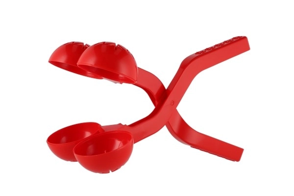 Moule à boules de neige duo plastique 16x38cm 5 couleurs 24m+
