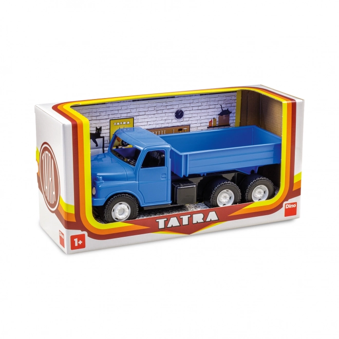 Camion Tatra 148 benne plastique 30cm bleu en boîte 35x18x13cm