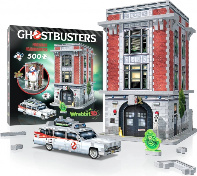 Puzzle 3D WREBBIT Ghostbusters : Caserne des pompiers des chasseurs de fantômes 500 pièces