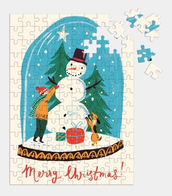 Puzzle d'hiver bonhomme de neige GALISON 130 pièces
