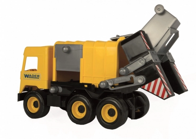 Camion poubelle jaune 42 cm Middle Truck dans une boîte