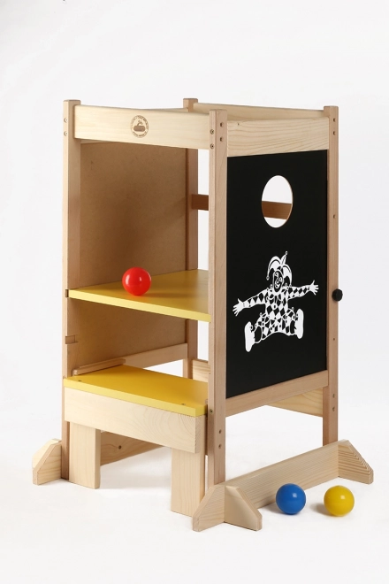 Tour d'apprentissage en bois multifonctionnelle