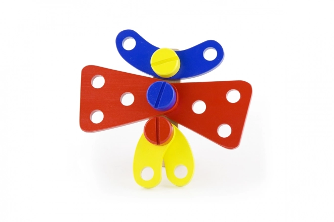 Jeu de construction en bois - 68 pièces