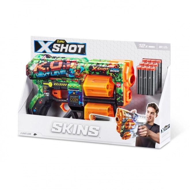 Pistolet à fléchettes X-Shot Skins Dread avec 12 flèches, version B