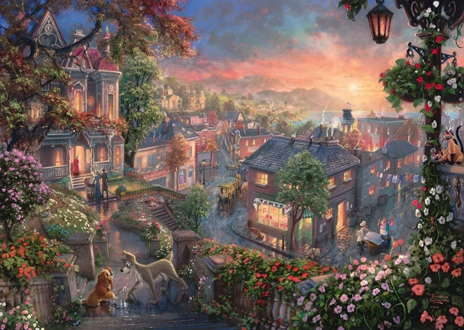 Puzzle Lady et le Clochard de SCHMIDT 1000 pièces