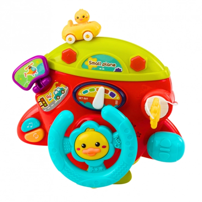 Tableau de bord interactif d'avion pour petits pilotes