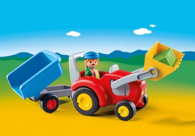 PLAYMOBIL® 1.2.3 6964 Tracteur avec remorque