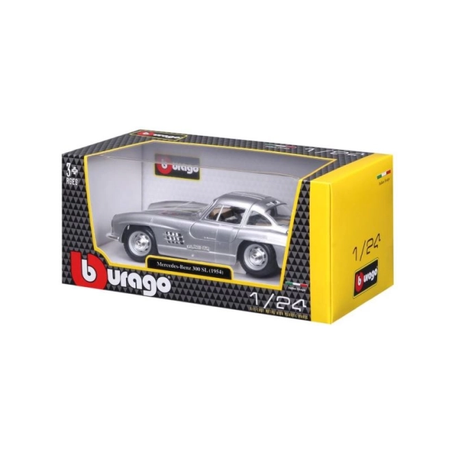 Bburago 1:24 Mercedes Benz 300SL argent 18-22023