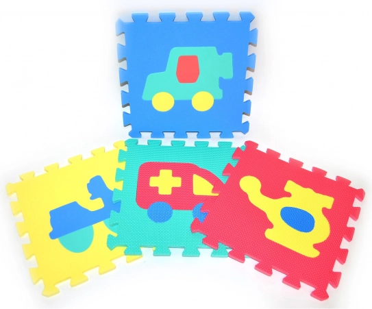 Blocs de puzzle souples Moyens de transport