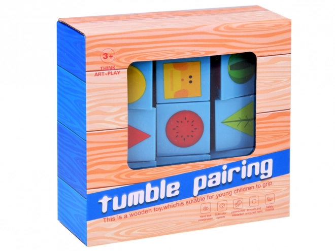 Cubes éducatifs en bois avec images