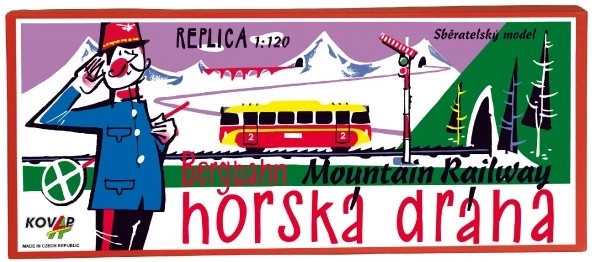 Montagnes russes à clef en métal 120cm dans une boîte Kovap