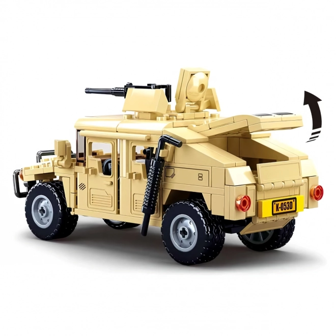 Sluban Army Model Bricks M38-B0837 Hummer véhicule de combat tout-terrain