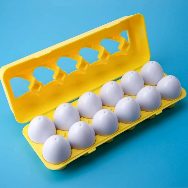 Œufs Montessori empilables WOOPIE - Combinez les formes et les couleurs