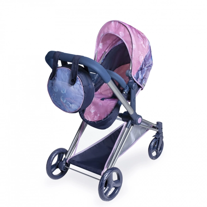 DeCuevas 81776 Poussette pliable pour poupées 3 en 1 avec sac Magic Bubble 2024 - 73 cm