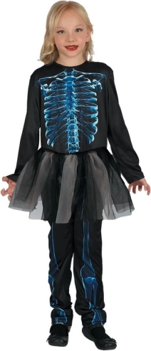Robe de carnaval Squelette pour enfants