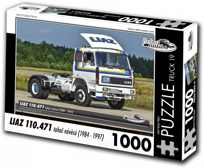 Puzzle RETRO-AUTA : LIAZ 110.471 tracteur de semi-remorques (1984–1997), 1000 pièces