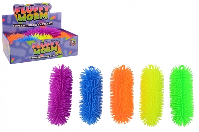 Ver antistress avec des poils doux