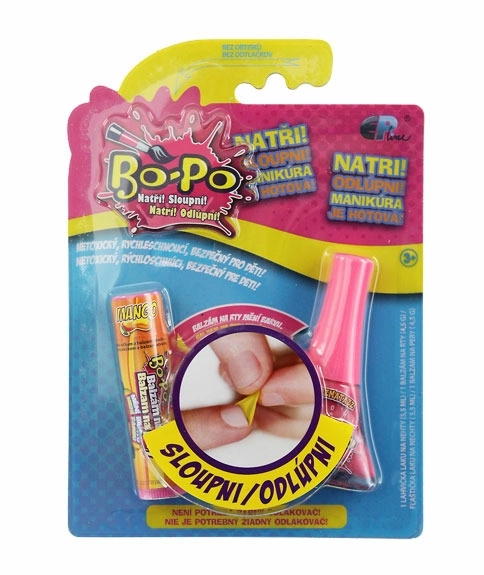 Set de vernis à ongles et baume à lèvres Bo-Po