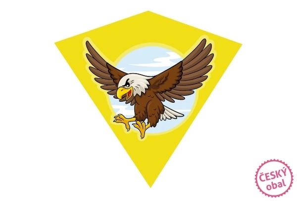 Cerf-volant aigle volant plastique 68x73cm en sachet