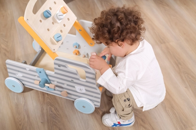 Établi mobile en bois