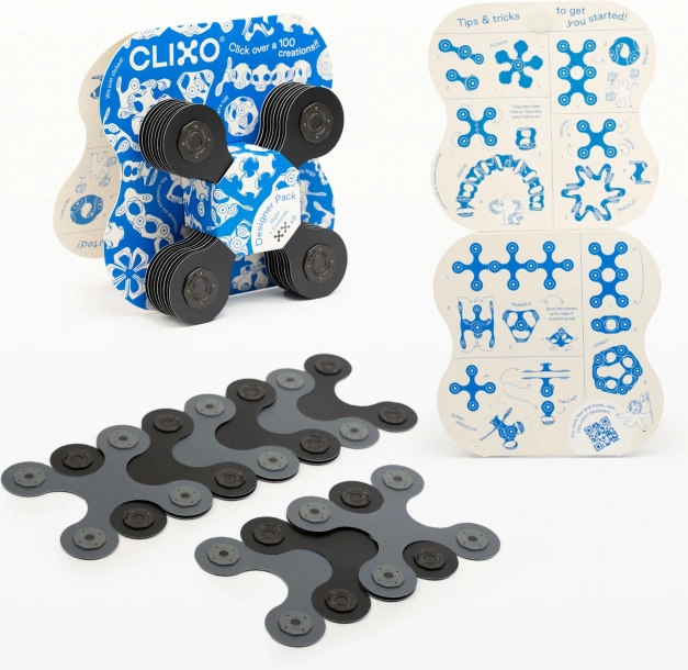 Blocs magnétiques Clixo Designer Pack, noir