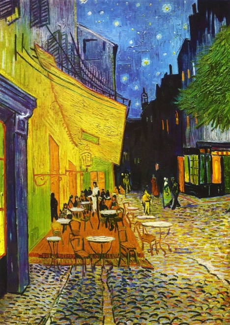 Puzzle Vincent van Gogh : Terrasse de café le soir 1000 pièces