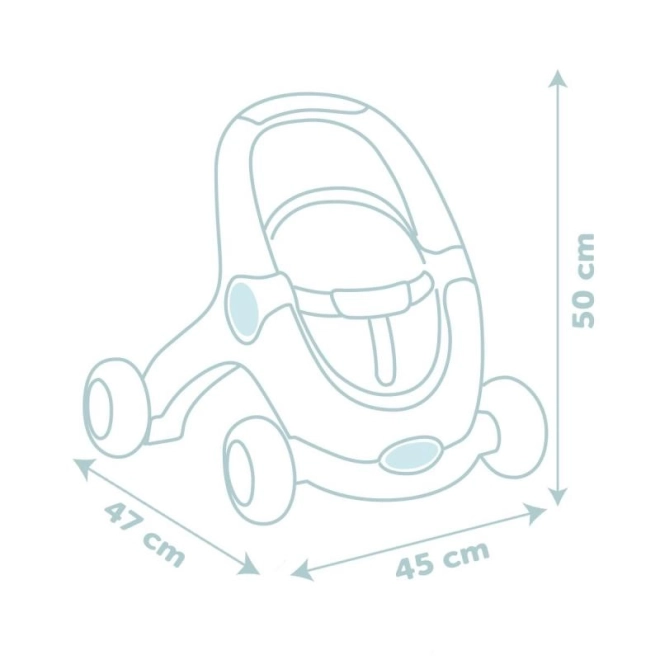Smoby trotteur 3 en 1 avec poupée