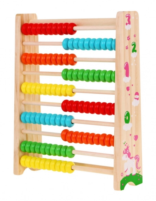 Abacus en bois pour enfants boules colorées 3+