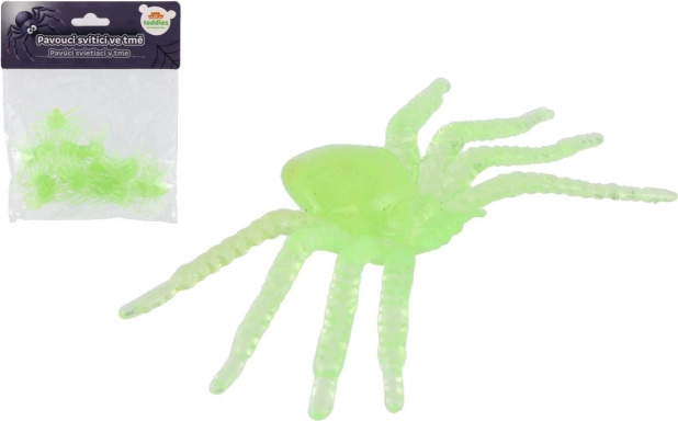 araignées en plastique phosphorescentes 20 pcs