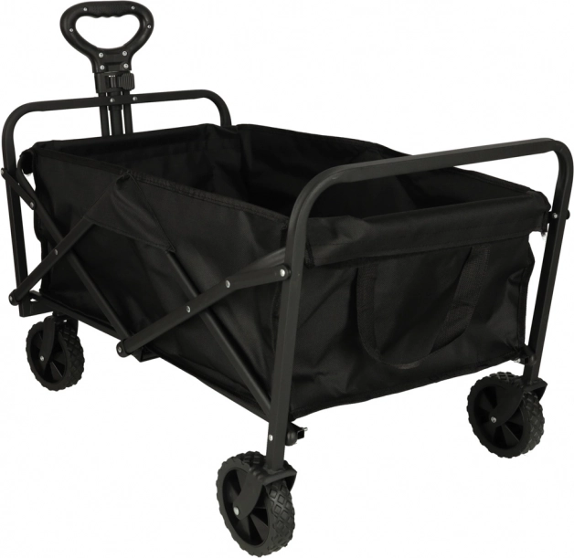 Chariot de transport pliant pour achats avec roues pivotantes et poignée télescopique