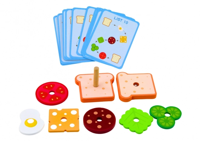Cartes en Bois pour Sandwichs 8 El cartes de recette 10 pcs