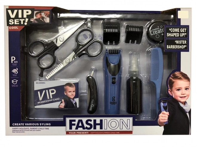 Kit de coiffeur avec rasoir à piles