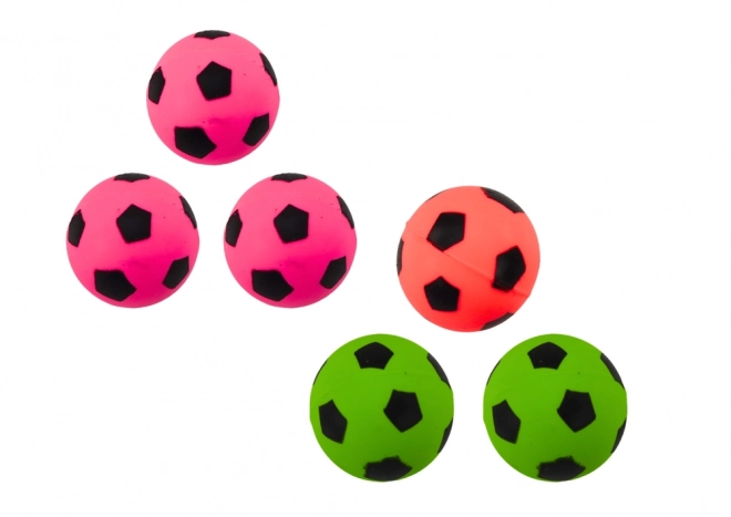 Ensemble de balles en caoutchouc football 6 pièces
