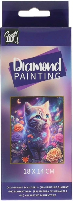 Peinture diamant Chaton 14x18 cm
