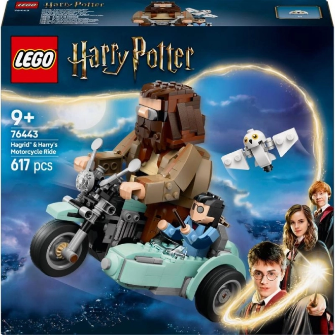 Balade à moto avec Hagrid et Harry